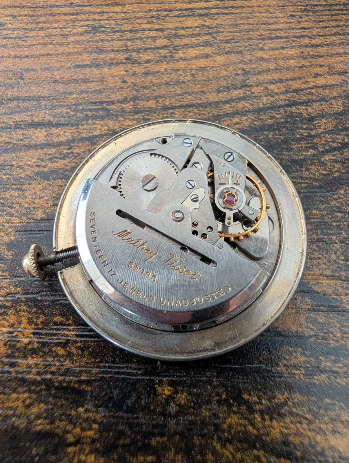 MATHEY-TISSOT AUTOMATIC WATCH MOVEMENT – FOR PARTS OR REPAIRS