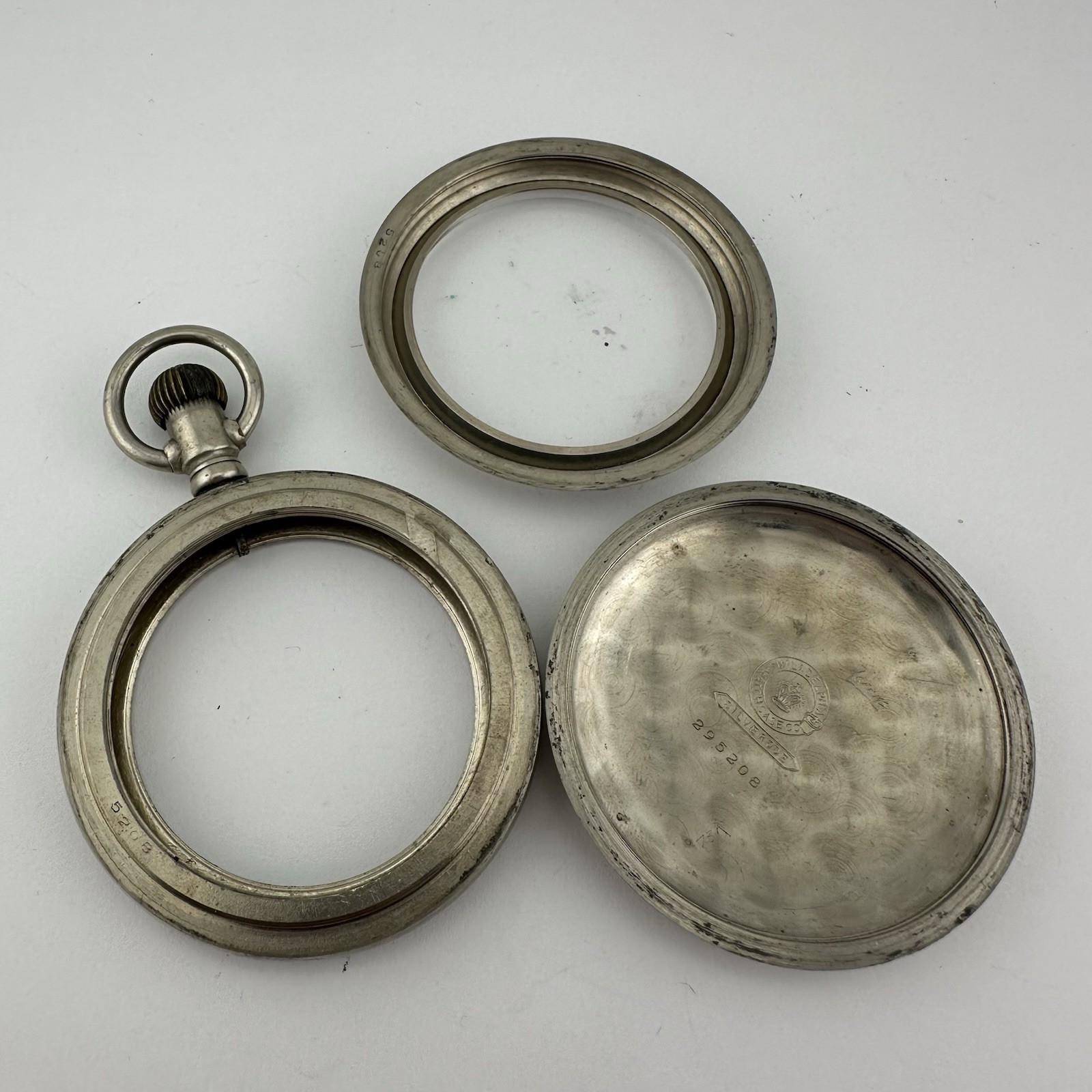 Philadelphia Watch Case Co. 18 Size Silverode Lever Set Pocket Watch Case