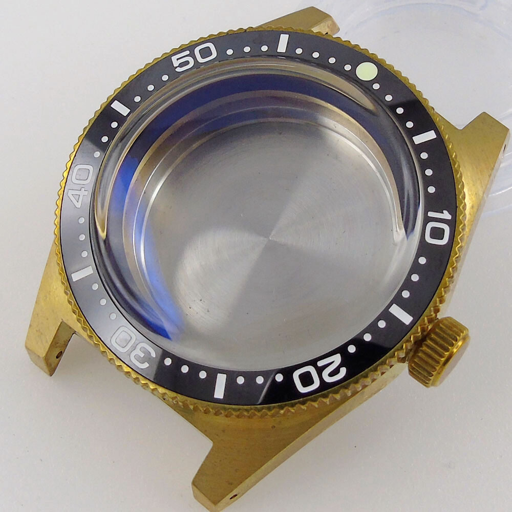 300m Diver Watch Case Fit NH35 ETA2824 PT5000 Domed Sapphire Crystal AR Coating