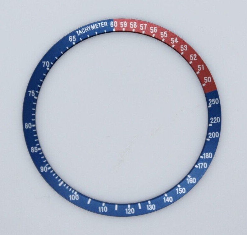 Seiko 6139-6002 6139-6000 6139-6005 PEPSI Bezel Blue/Vintage Red Insert