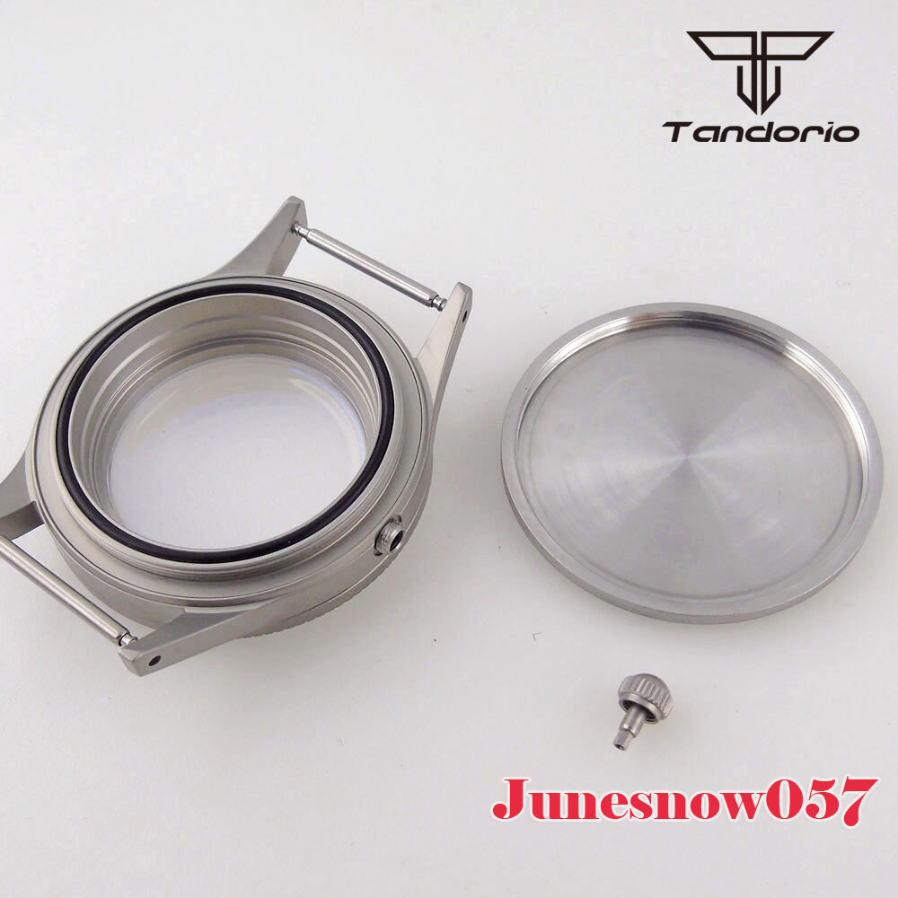 Stainless Steel Brushed 40MM Watch Case Super Lume Bezel Fit NH35A NH36A ETA2824