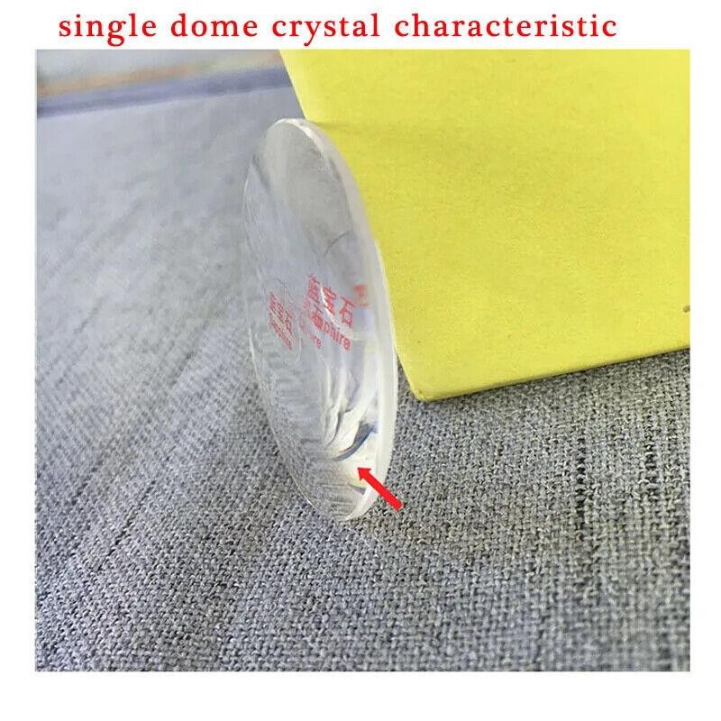 Watch Mineral Glasses 1.2mm Sapphire Crystal Single Dome Round Lens 18mm to 42mm
