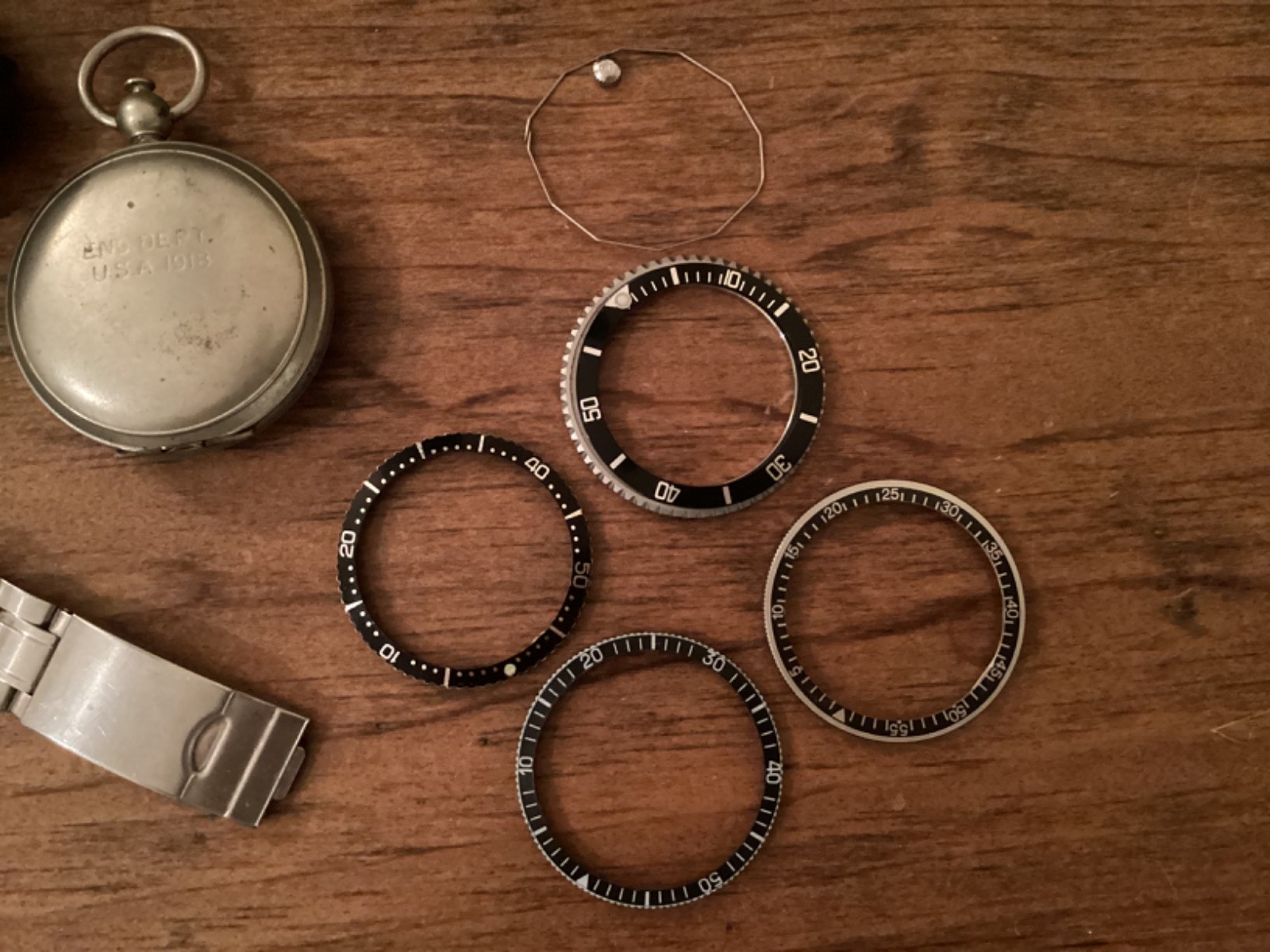 Watch lot project parts seiko automatic 40mm bezels omega citizen compasses