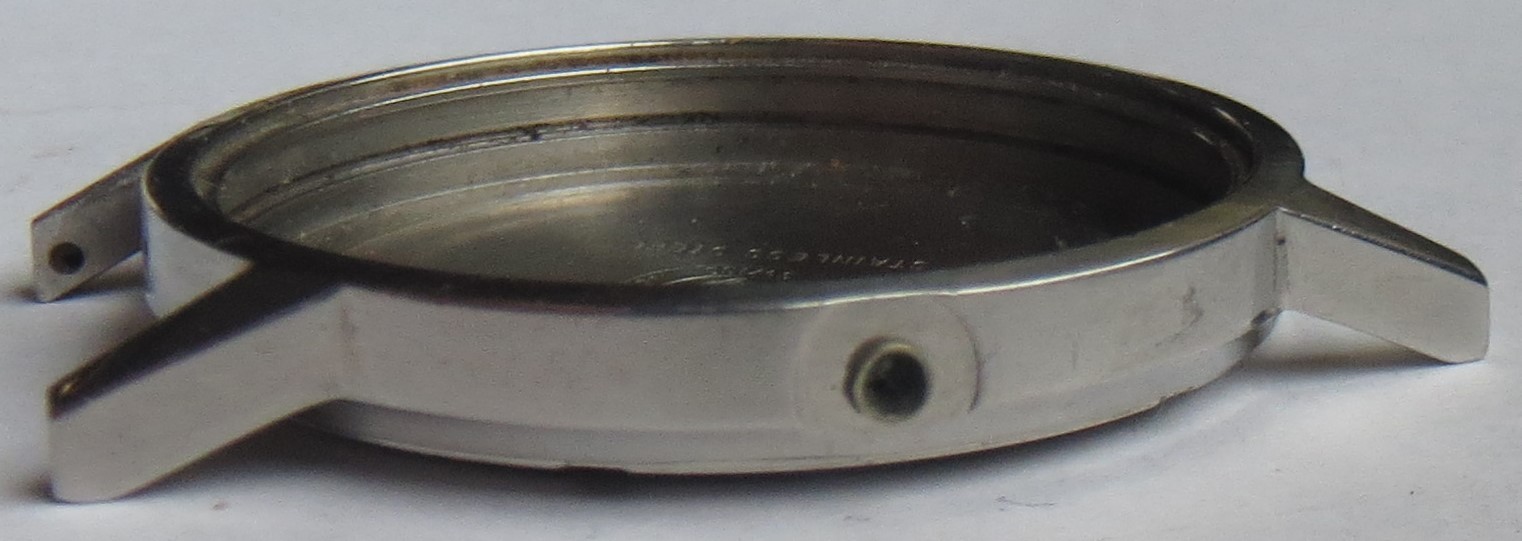 Girard Perregaux mens wristwatch steel case screwback 34 mm in diameter