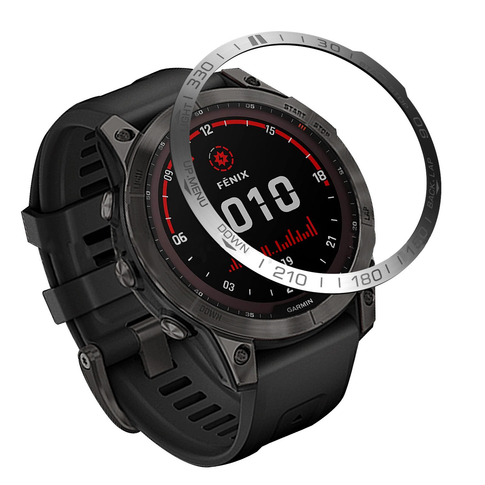 Watch Protective Bezel Etched Bezel Insert for Garmin Fenix 7X