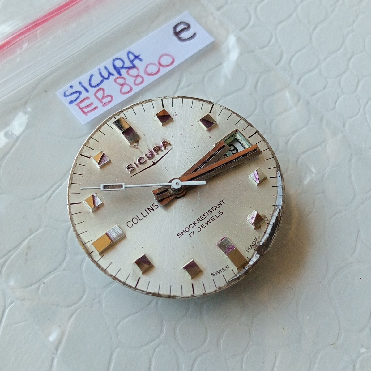 Safe EB8800 Watch Movement parts, For Replacement Part / No Work Overhaul