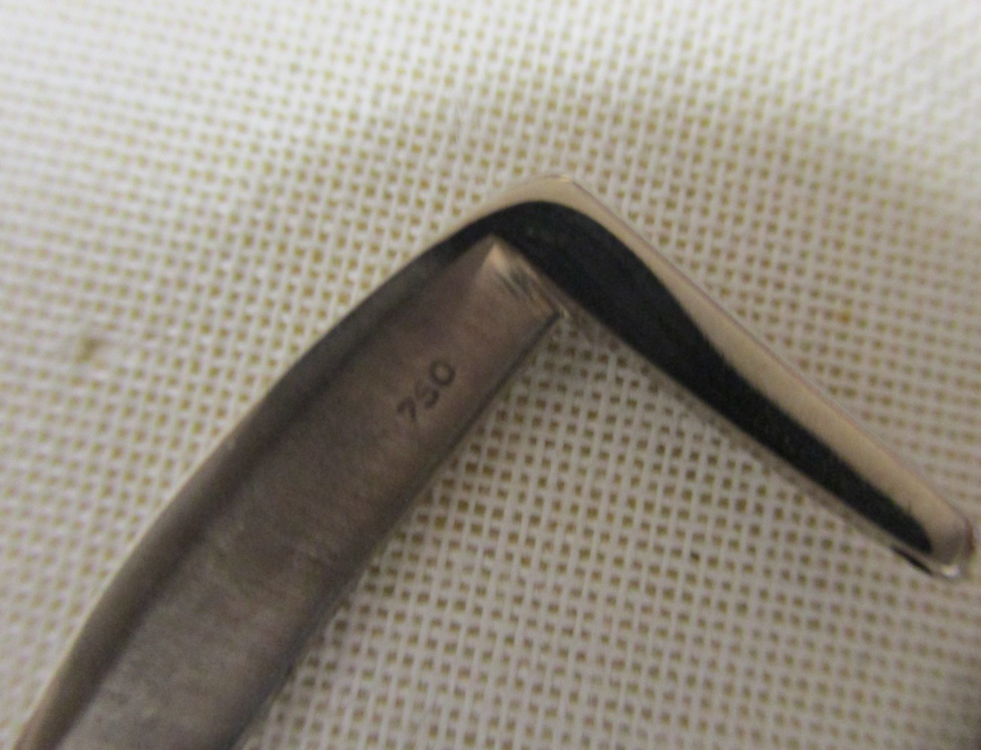 Rare Polished 18k 750 White Gold Buckle for 16mm Watch Strap Buckle-End Straps