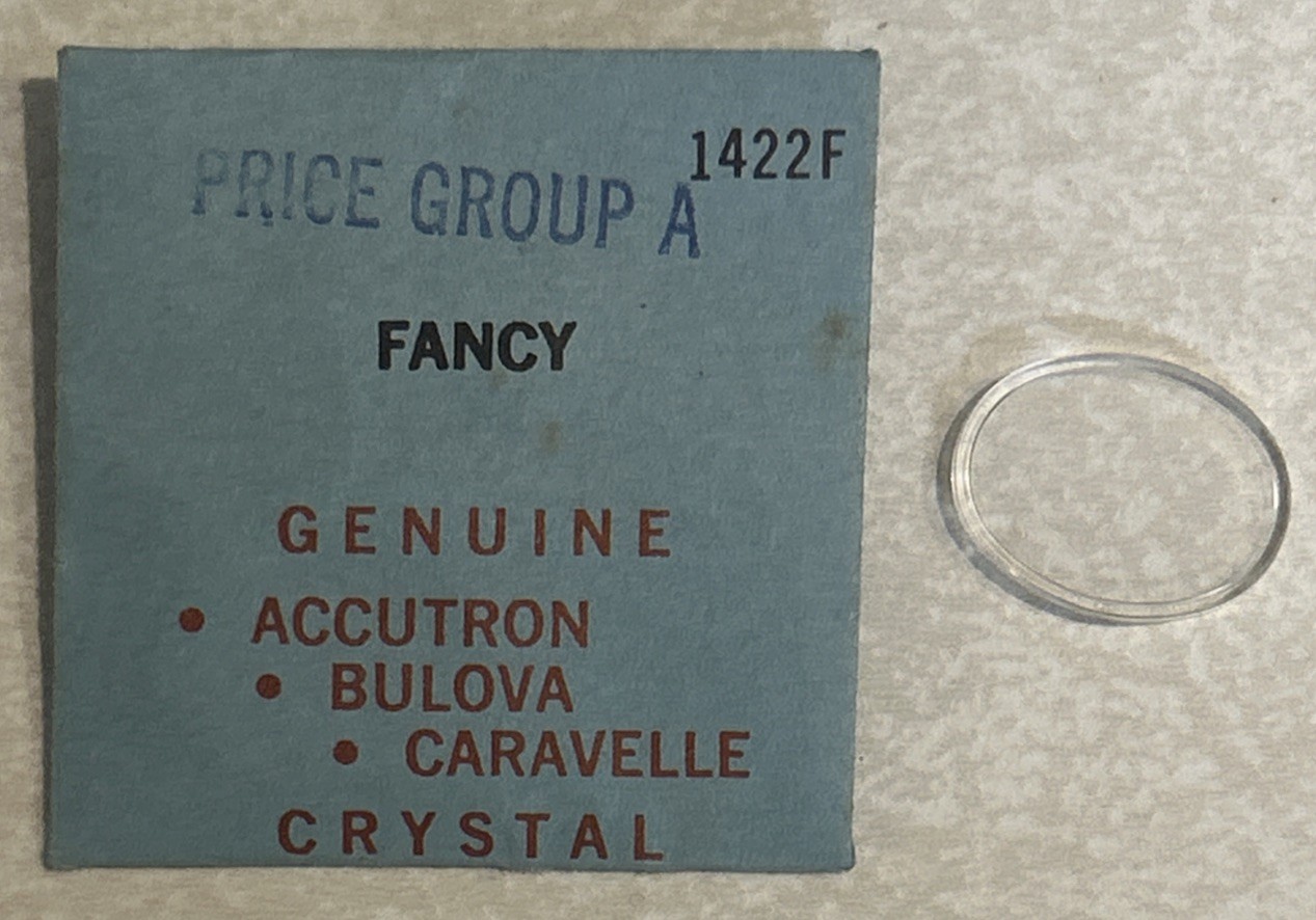 Bulova Accutron 1422F Group A Fancy Watch Crystal NOS