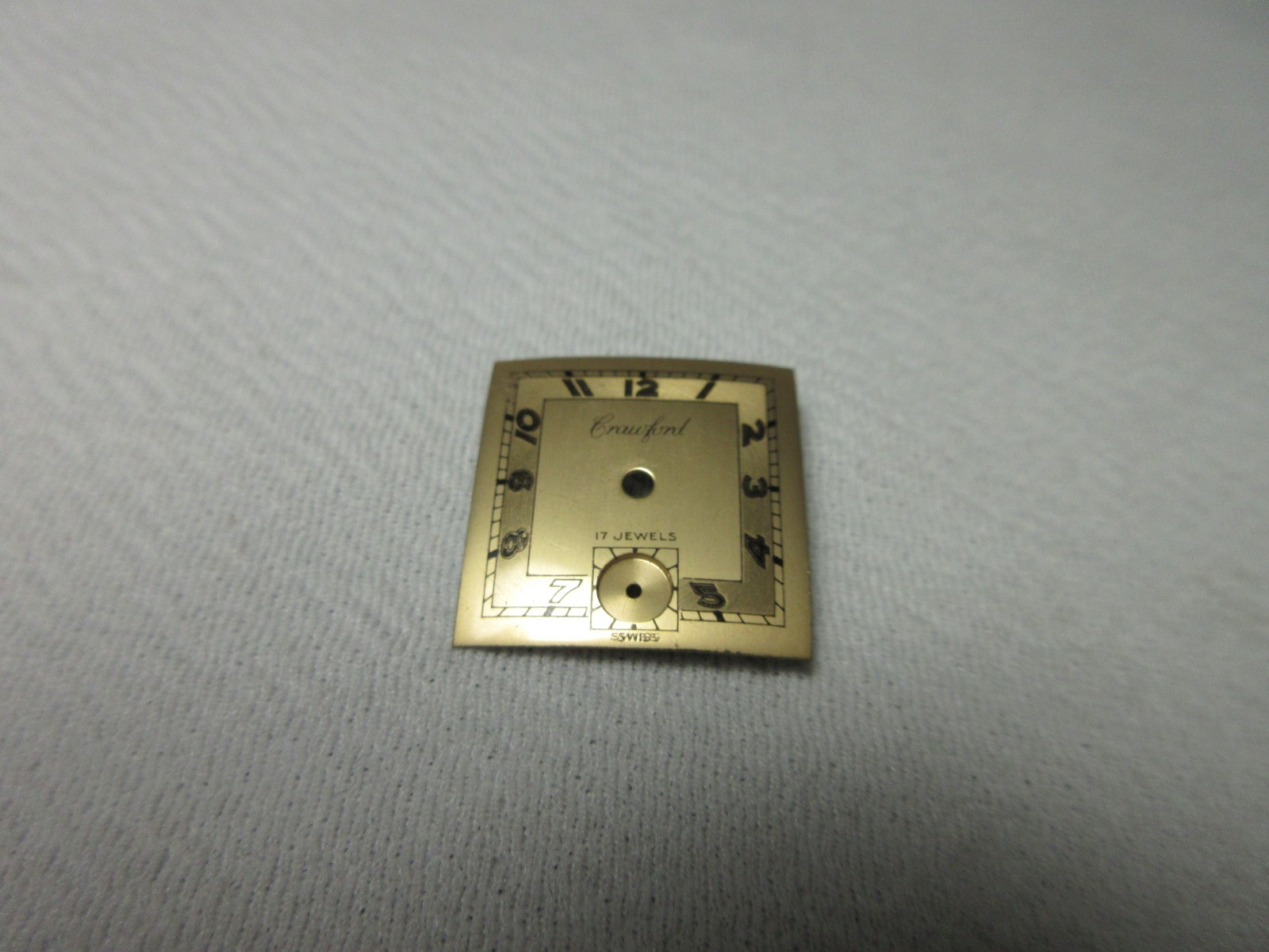 CRAWFORD MENS WRIST WATCH DIAL FACE WATCHMAKER REPACEMENT REPAIR PART#51