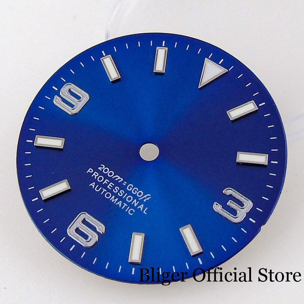 29MM Silver Red Black Watch Dial Face fit NH35A NH36A PT5000 MIYOTA ETA2824 Part