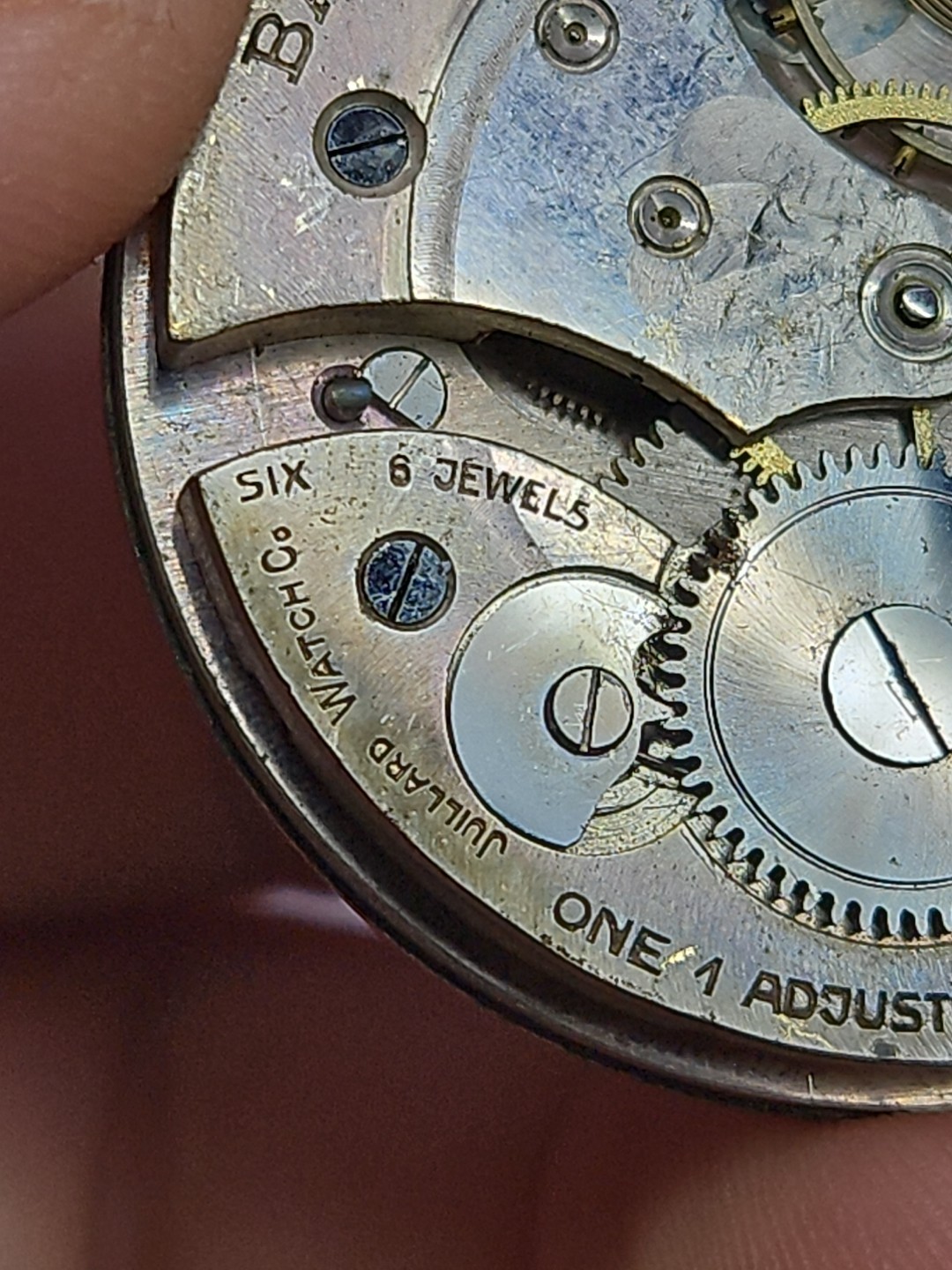 Barclay Juillard Pocket Watch Movement 6j 41.5mm Parts/Repair