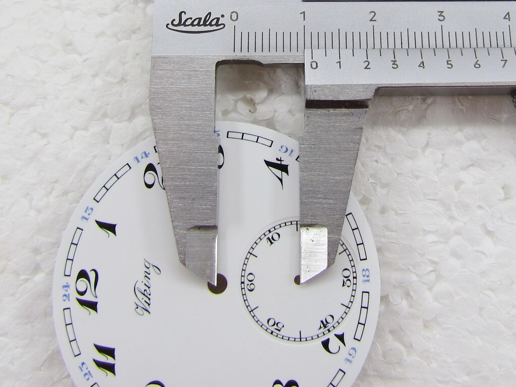Viking Antique Swiss Original Porcelain Dial Watch-face 44 mm for Pocket Watch