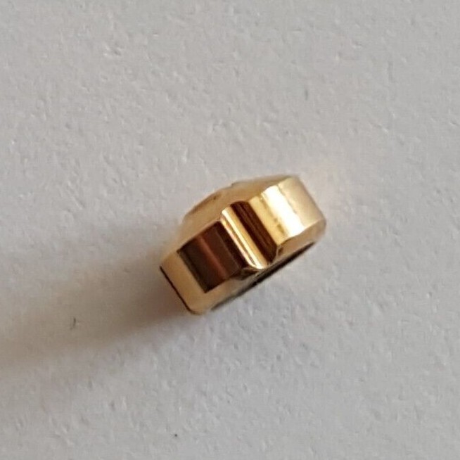 Omega Water Resistant Gold Plated Crown Part Number 42023