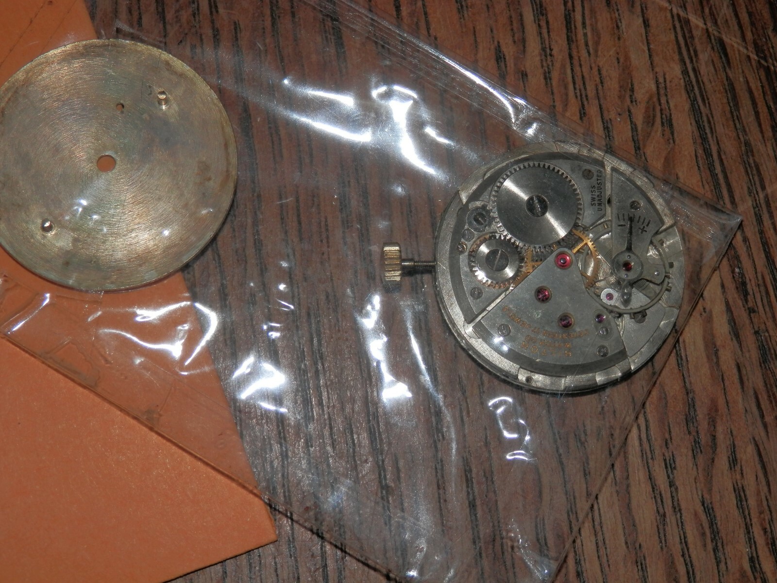 Hilton Watch Co 17 Jewels Watch Movement, Vintage Watchmaker Estate Sale