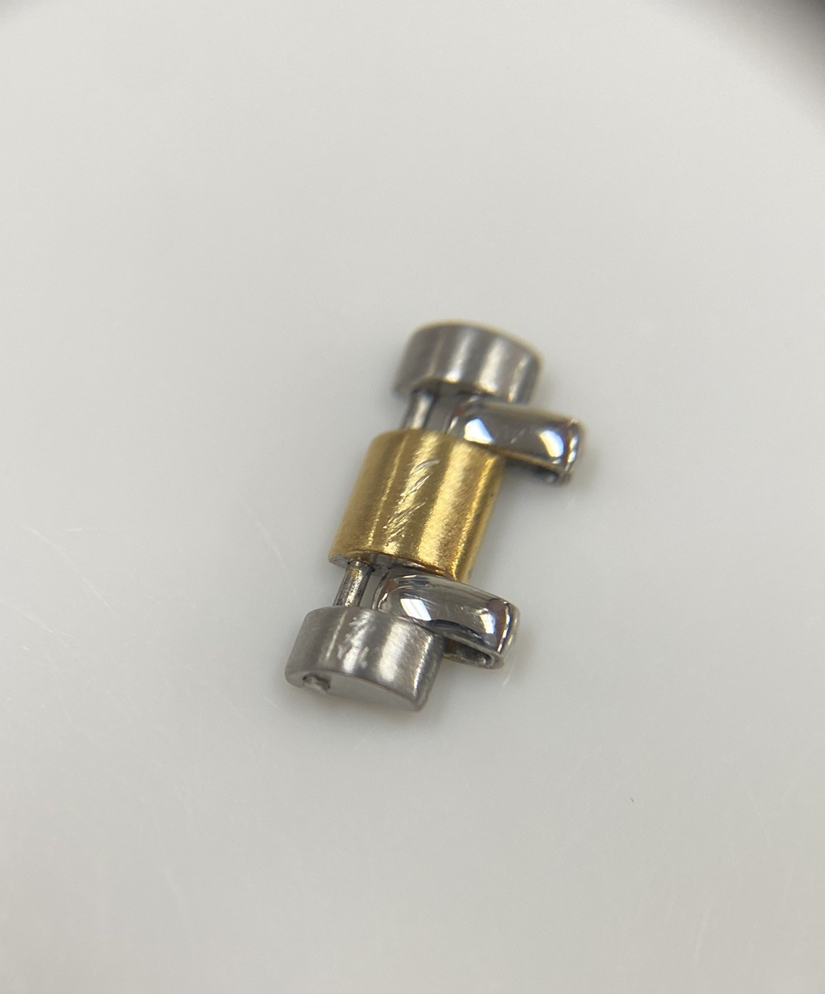 Genuine NOS Gucci 8000L Two Time Stainless Steel/Gold Plated 14mm Watch Link