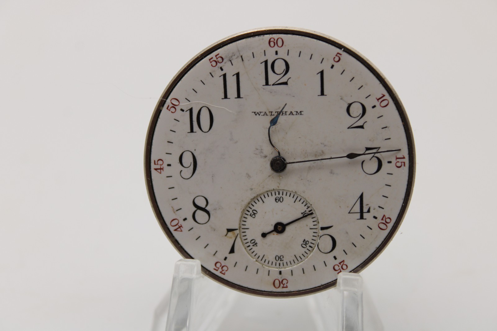1908 WALTHAM POCKET WATCH MOVEMENT 16853838 GRADE: 220 12s 15j (F4G)