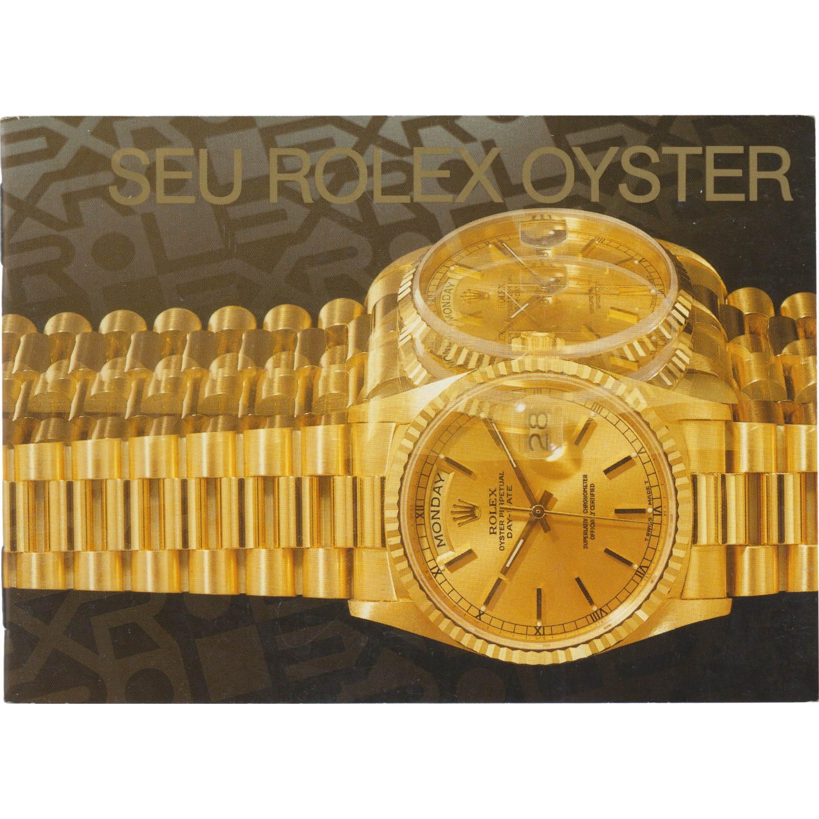 Italian 1995 SEU Rolex Oyster President Watch Catalog Instruction Manual Book