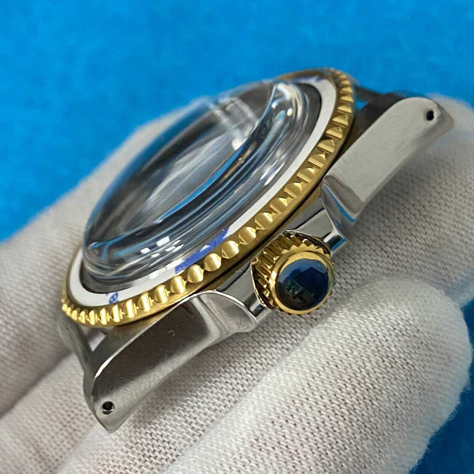 316L Metal Watch Case Golden Retro Shell 39.5mm for Japanese NH35/ NH36 Movement