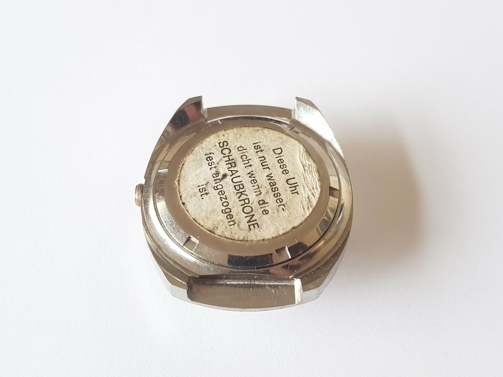 Stainless Steel Watch Case Swiss Made 11 1/2 Ligne