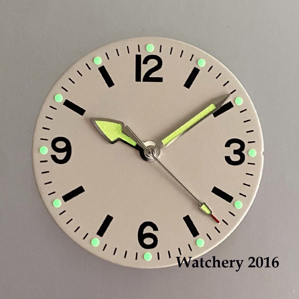 29mm Black/Beige Watch dial Face For NH35 ETA 2824 PT5000 Miyota 8215 Luminous