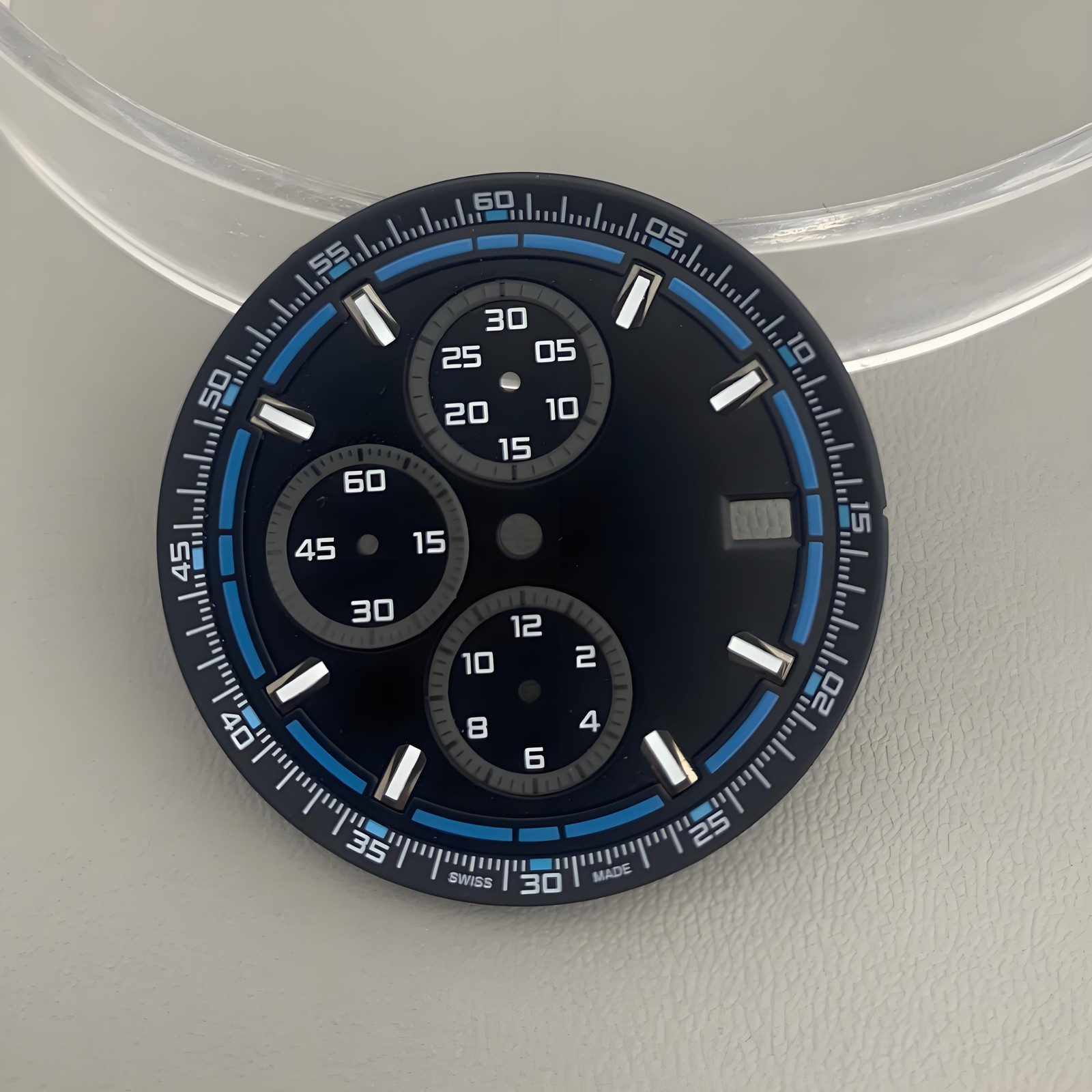 35.4mm VK63 Dial Multifunctional Luminous Dial Watch Part Fit VK63/VK67 Movement