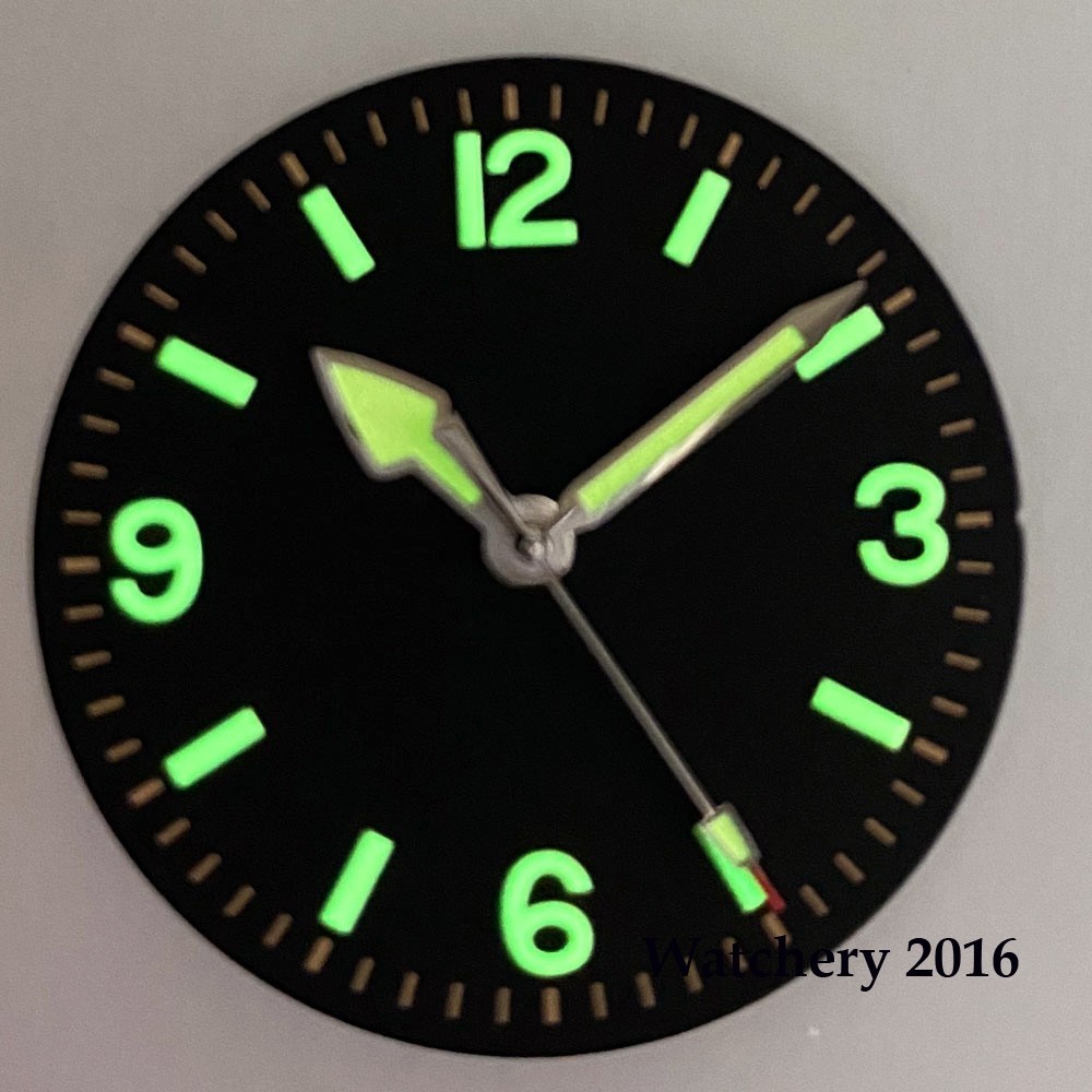29mm Black/Beige Watch dial Face For NH35 ETA 2824 PT5000 Miyota 8215 Luminous