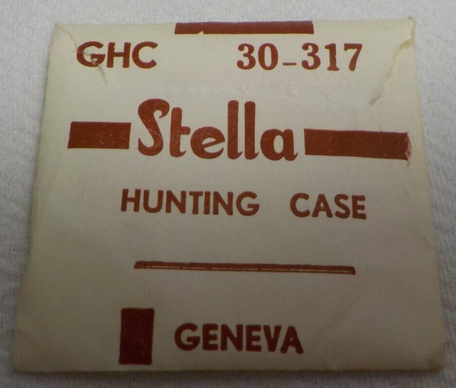 STELLA HUNTING POCKET WATCH CRYSTAL WATCHMAKER REPLACEMENT 317 30 GHC #174
