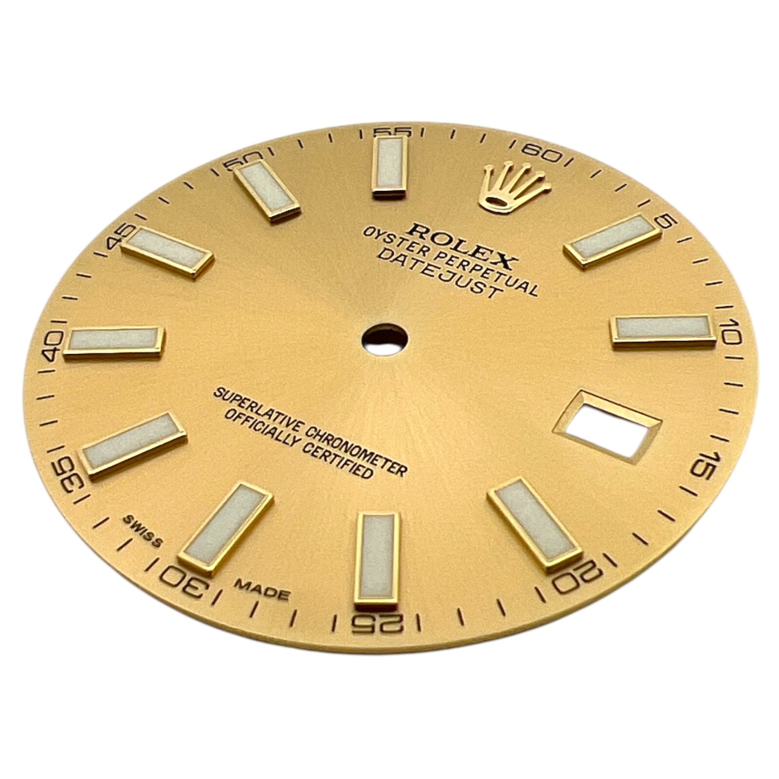 Genuine Rolex Oyster Perpetual Datejust 41mm Dial Champagne Gold 116333