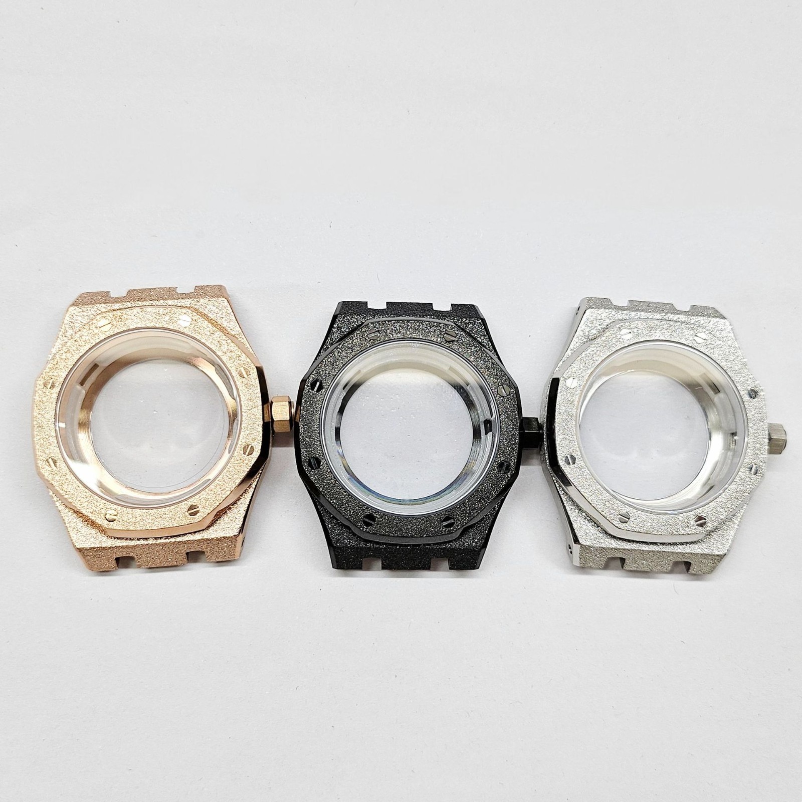 41mm NH35 Watch Case Stainless Steel Sapphire Octagonal Style Modified