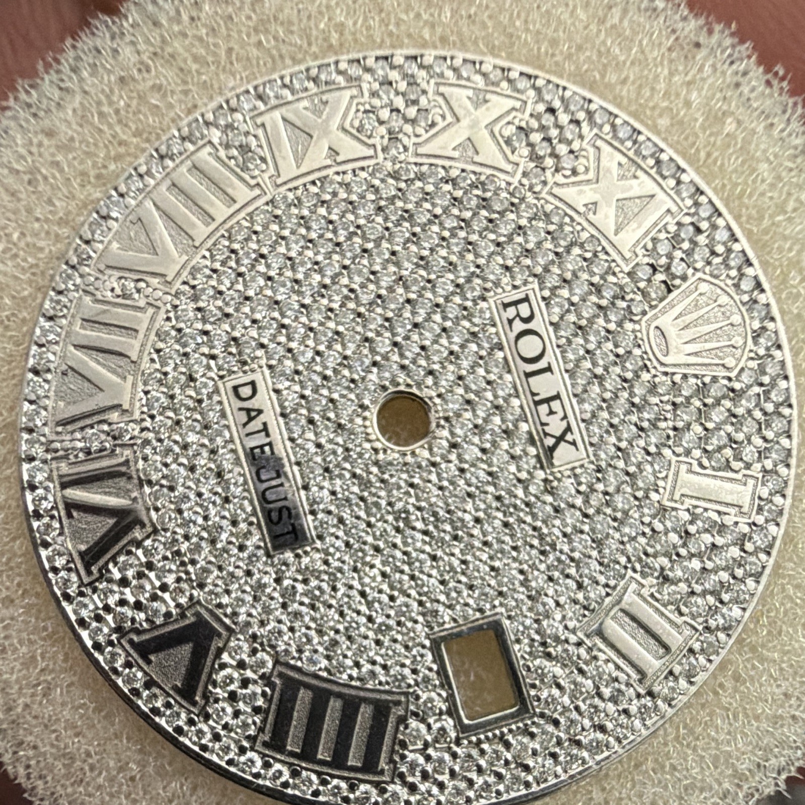 41mm Rolex Datejust Roman Numeral dial natural diamonds customized