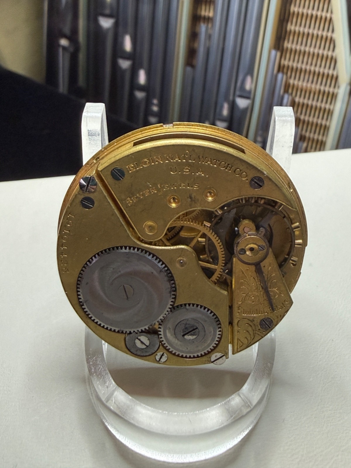 For Project or parts Vintage Elgin Pocket Watch, Circa 1917, 16S, 7J, Grade 293