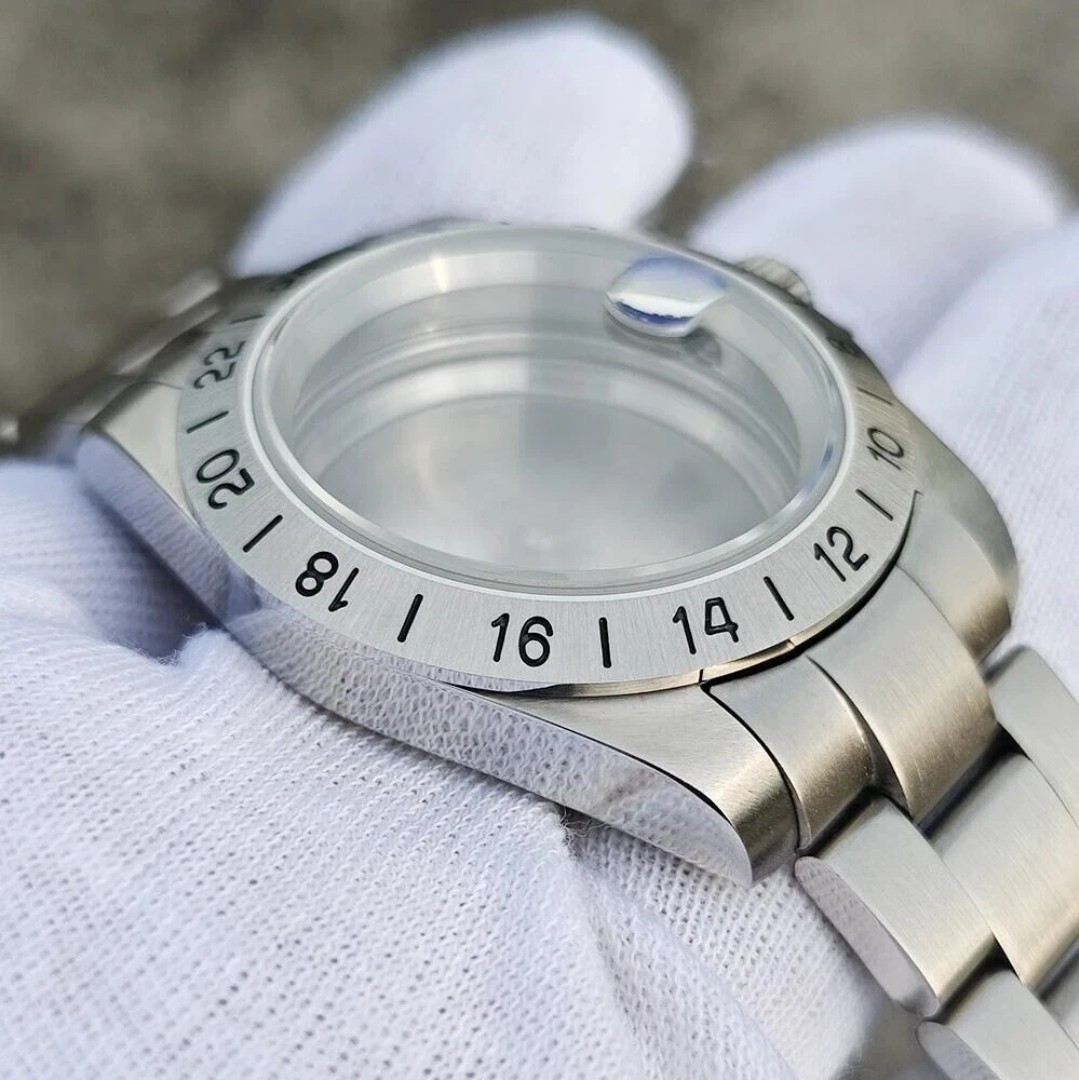 MOD 20ATM Sapphire Crystal Glass Men Watch Case For Explorer II NH34 NH35 NH36