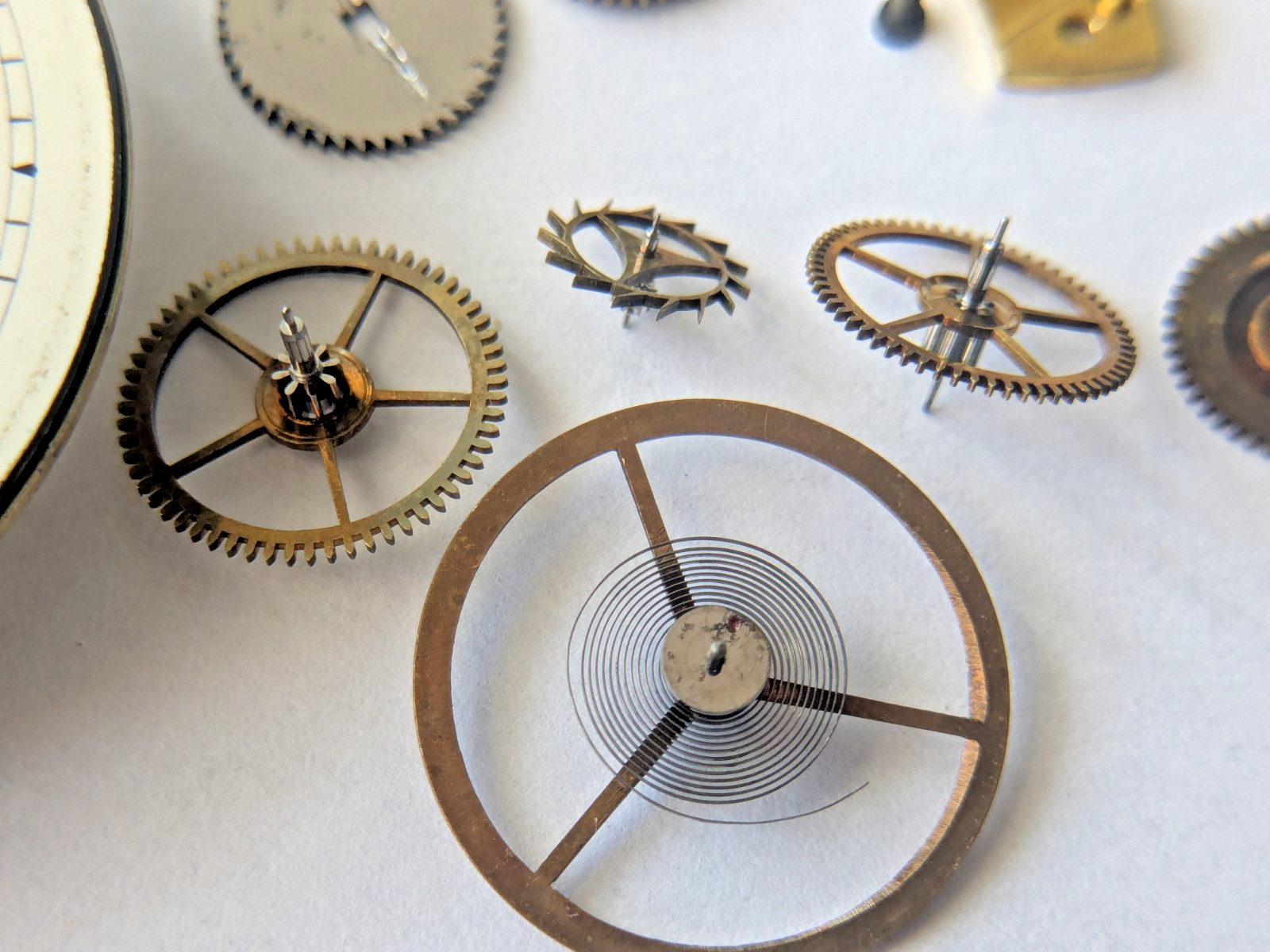 4x Disassembled English Pocket Watch Movements Parts Lot (Samuel, Fattorini) el4