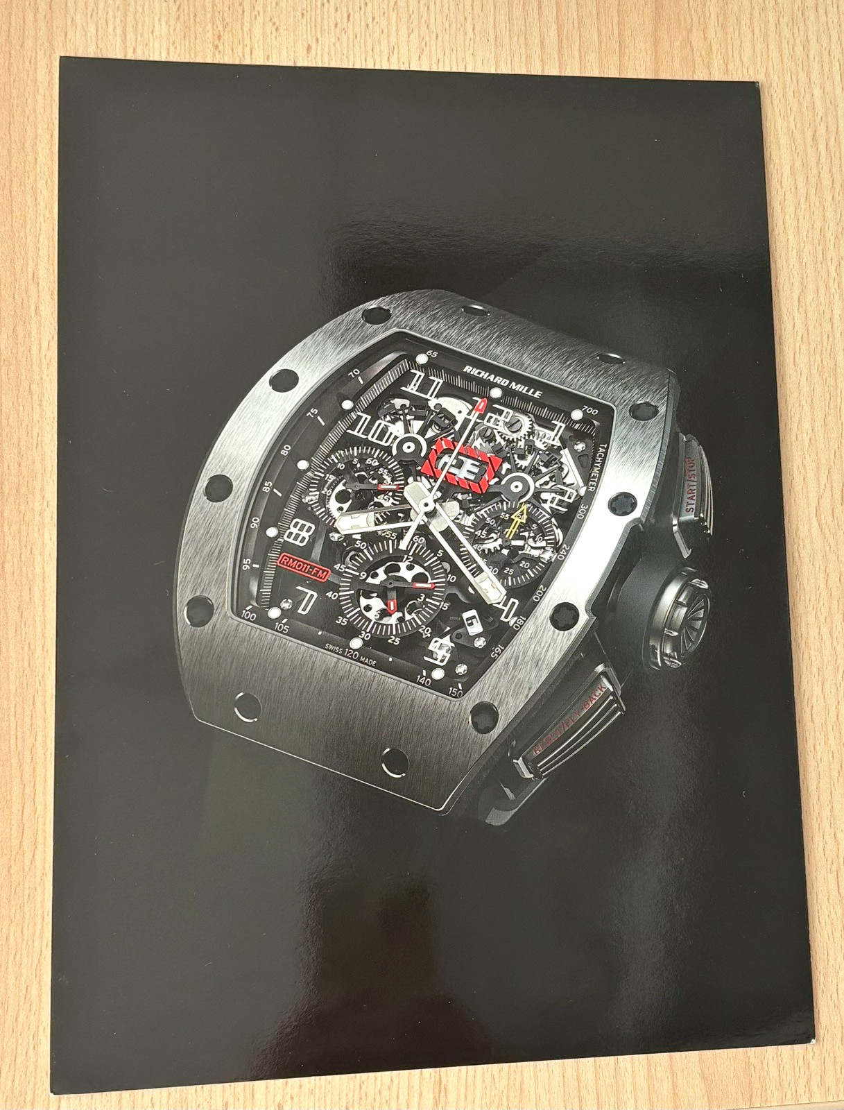 RICHARD MILLE CALIBER RM 011-S FELIPE MASSA FLYBACK CHRONOGRAPH TECH SPEC SET