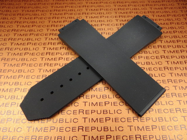 Deployment Rubber Strap Black Line Watch Band HUBLOT Big Bang 44mm 44.5mm X