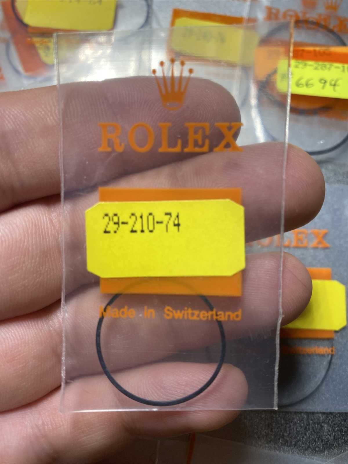 ONE Genuine Rolex Gasket 29-210-74 For Case Back O Ring NOS Open Package Part