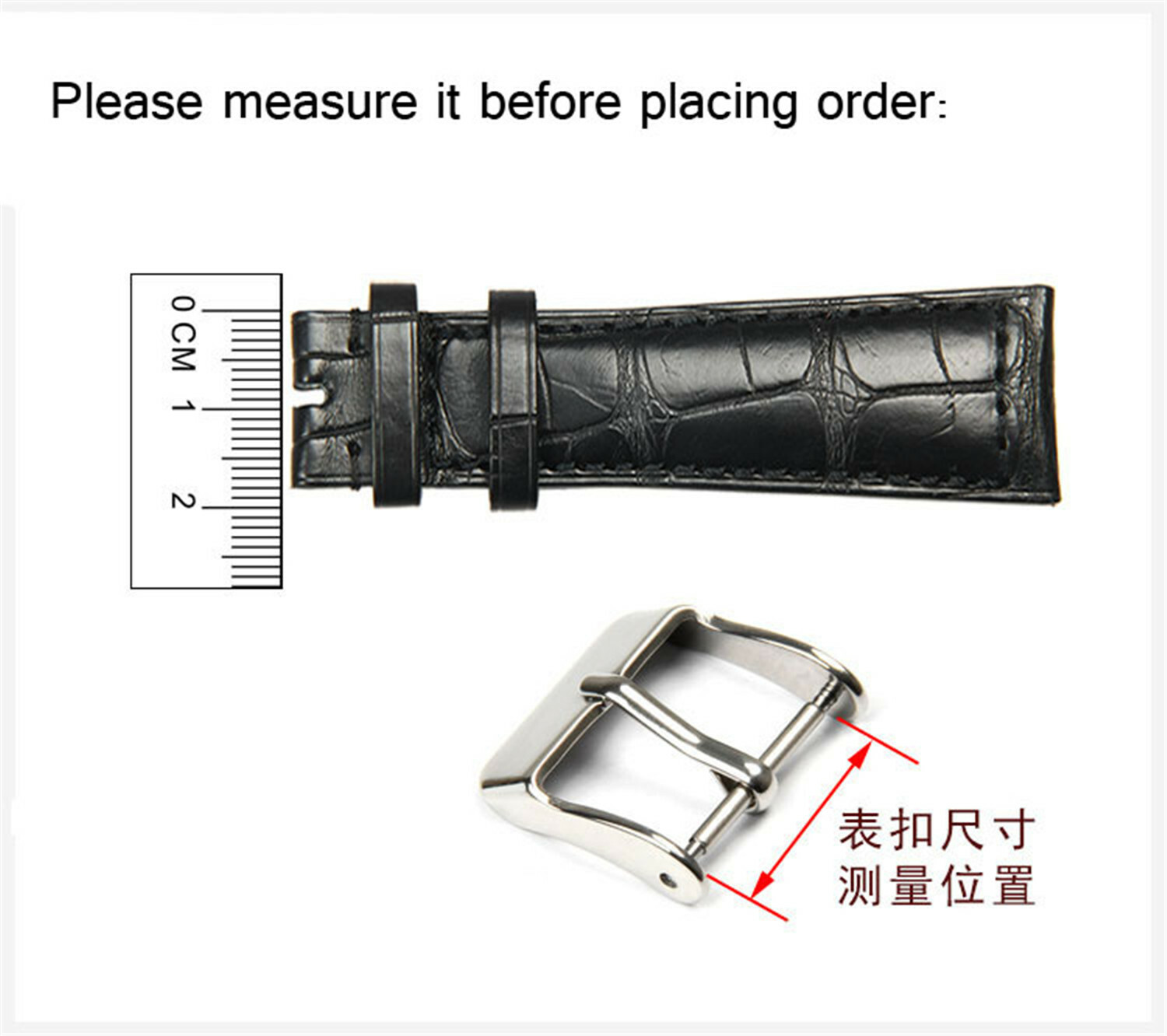 10-22mm Stainless Steel Buckle Polishing Metal Clasp For Watch Band Strap Parts