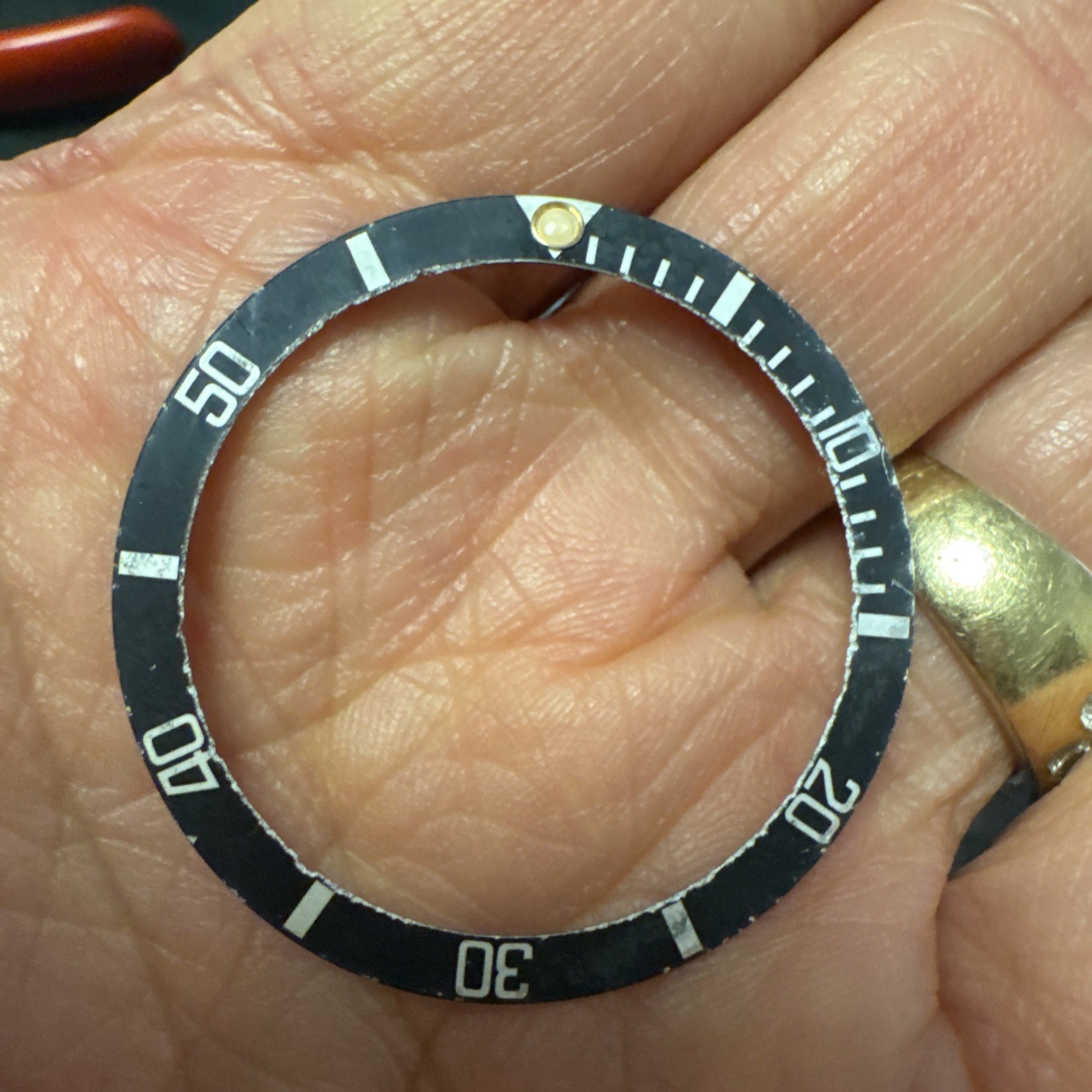 Original Rolex Oyster Submariner Black 16800 16610 16600 16660 bezel Insert (70)