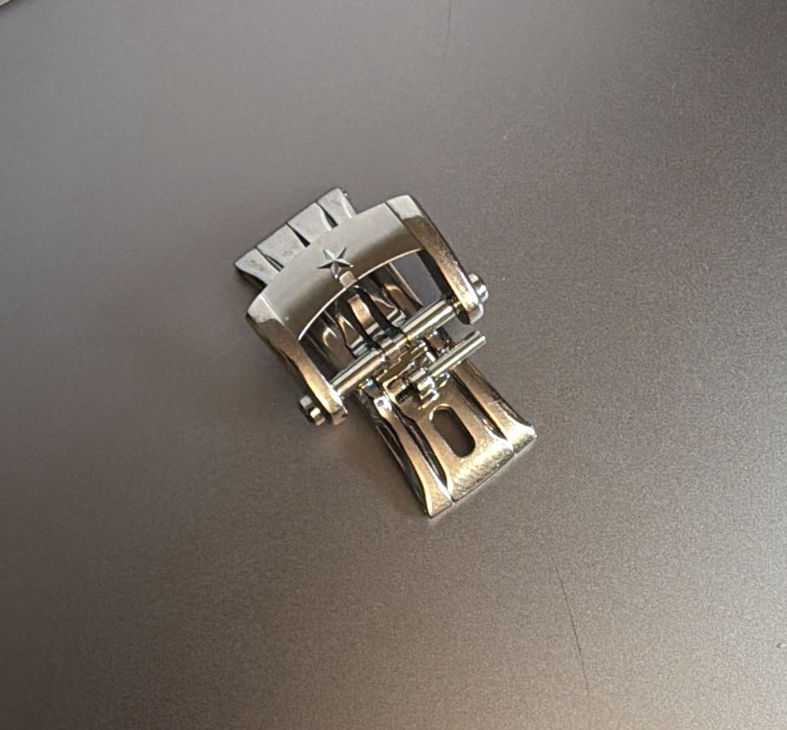 Genuine Vintage Zenith 16mm Stainless Steel Deployant Clasp Buckle OEM Parts