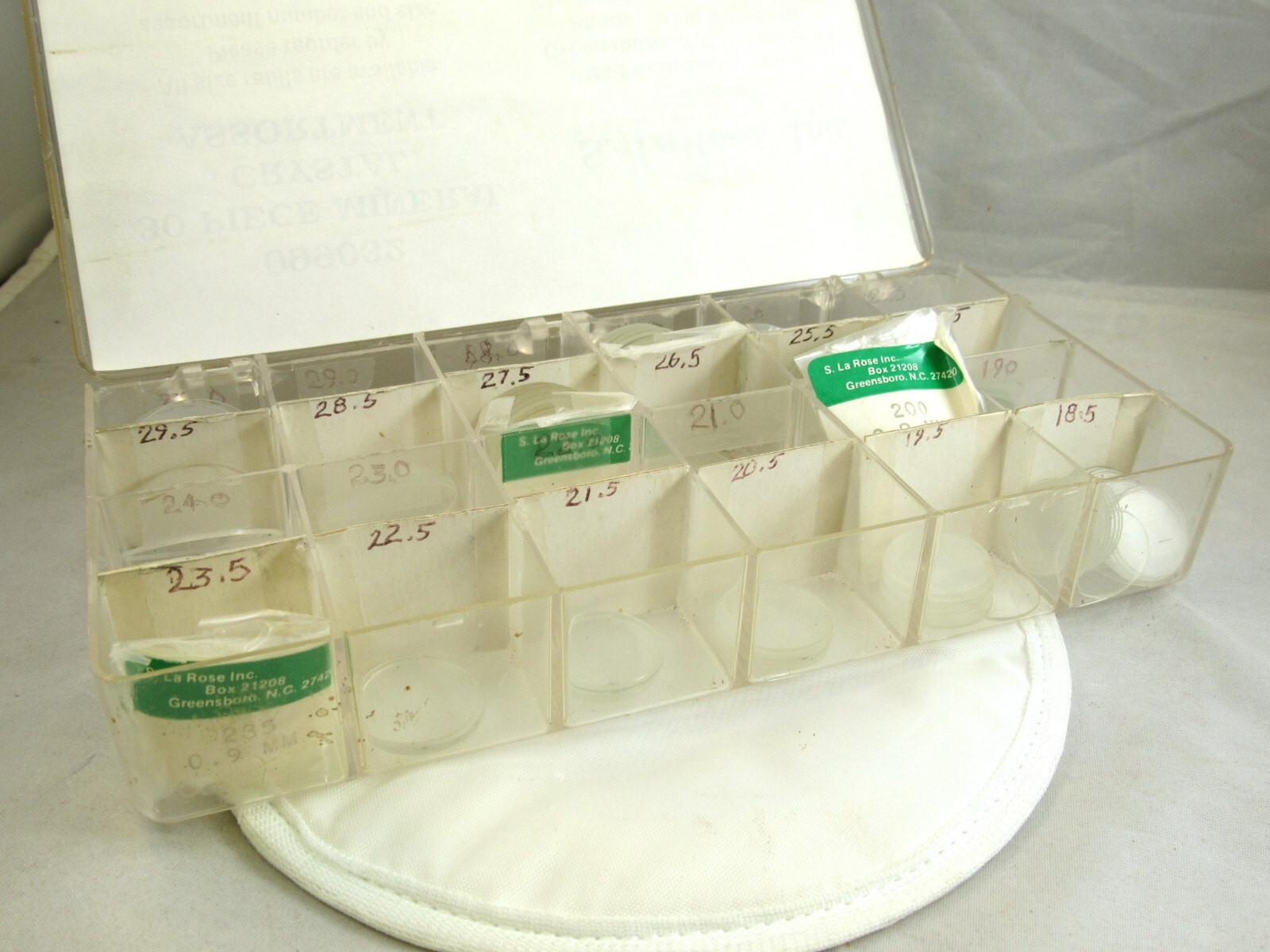 LOT of NOS Vintage S. LaRose USA Mineral Glass Watch Crystal Assortment