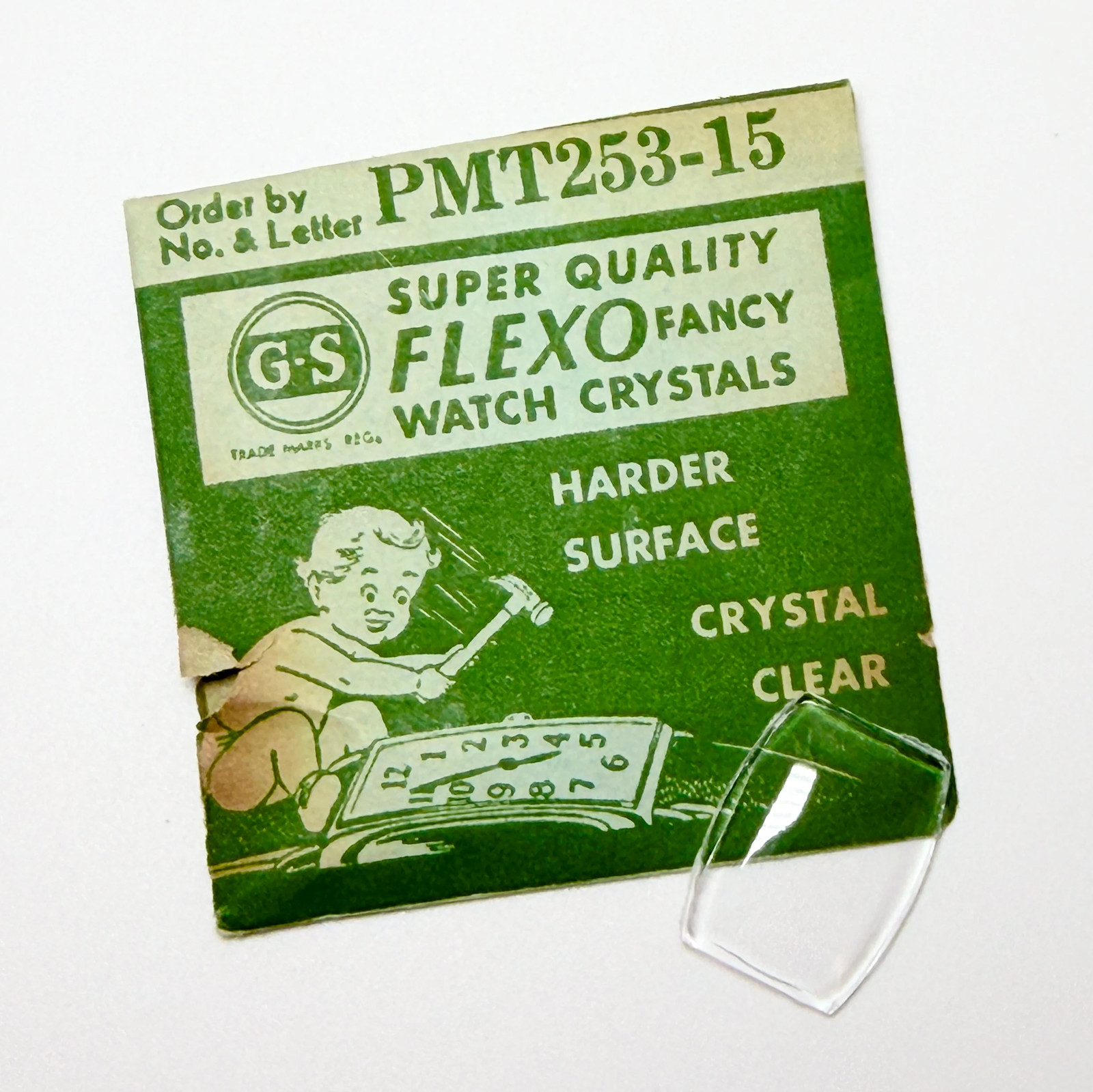 Tonneau / Barrel – G-S Flexo Acrylic Watch Crystals – New Old Stock