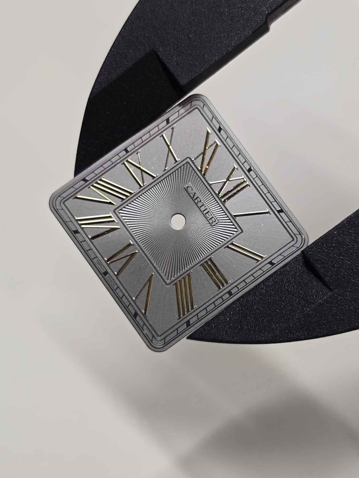 Genuine Santos-Dumont Large Model Grey & Gold W2SA0028 W2SA0036 Dial 22.8mm