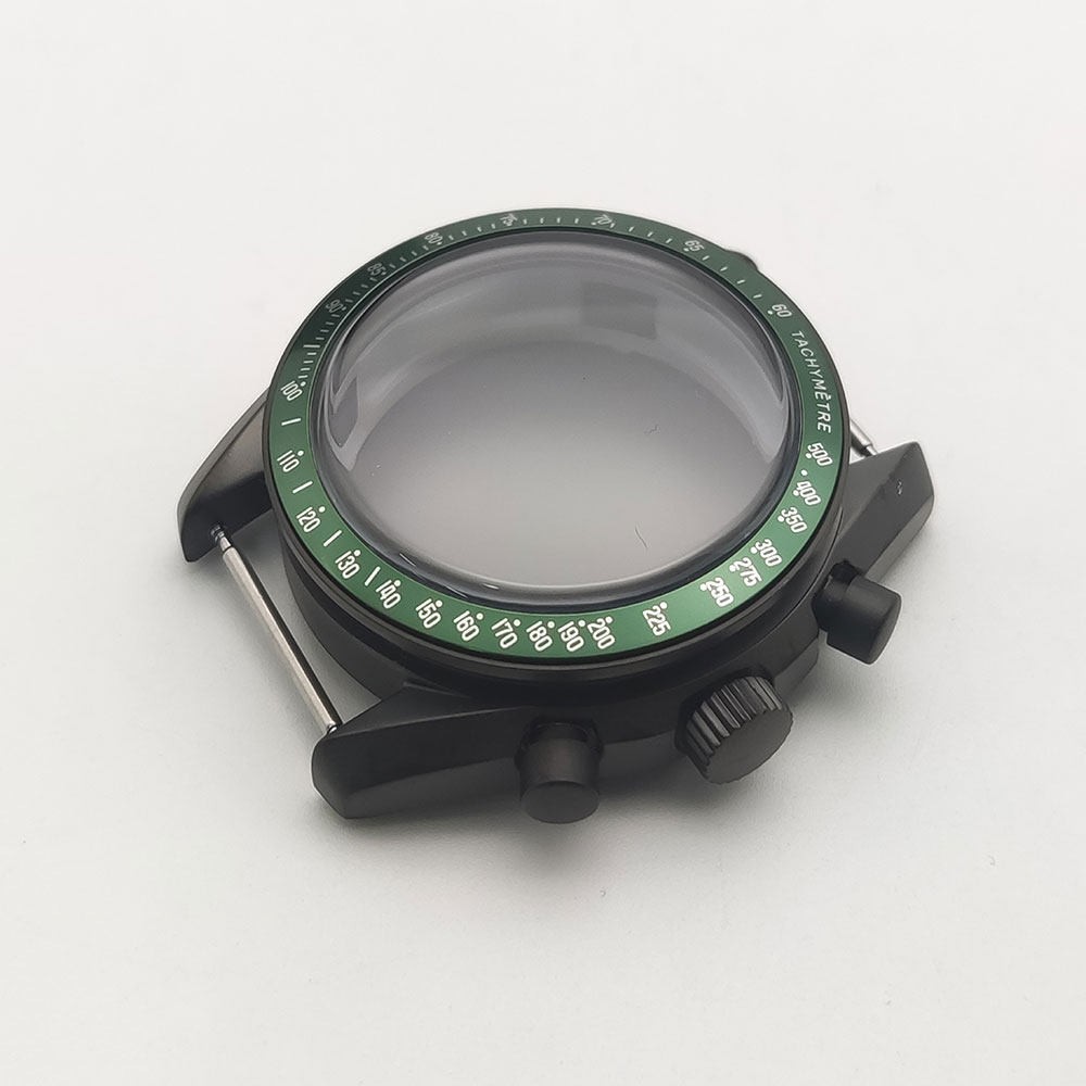 40mm Stainless Matte Watch Case+Strap Minerals for VK63 Movement 32.5mm Dial
