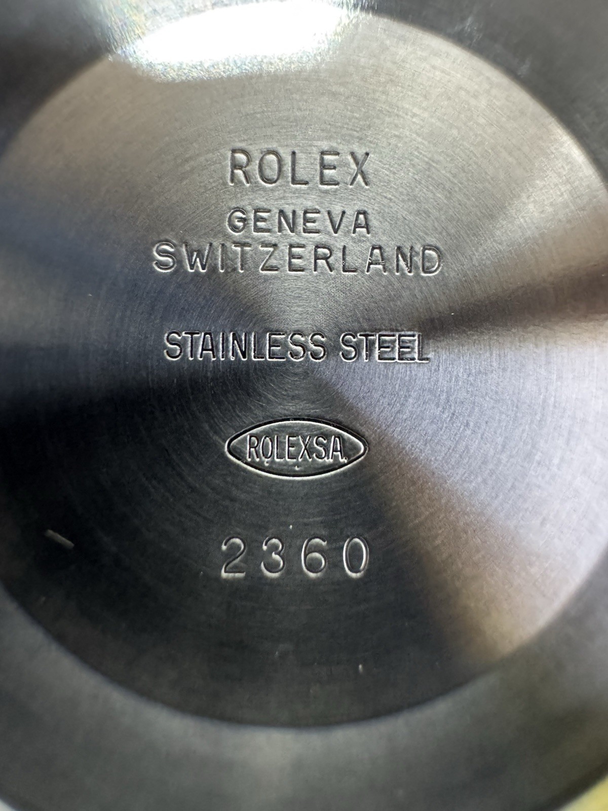 rolex 2360 genuine case back caseback for Rolex Submariner 116610 114060 126610