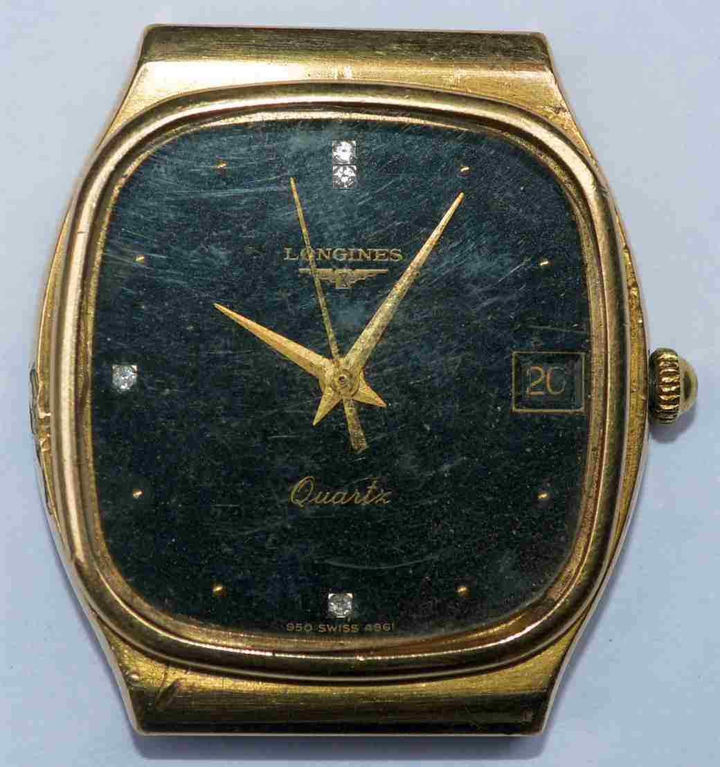 VTG LONGINES Quartz Gold Plated Wristwatch. Ref: 950, Cal: L950.2. For Repairs