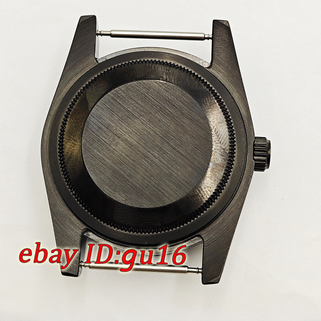 36mm 39mm watch black case fit NH35 NH36 Miyota 8215 ETA 2824/2836 DG2813 3804
