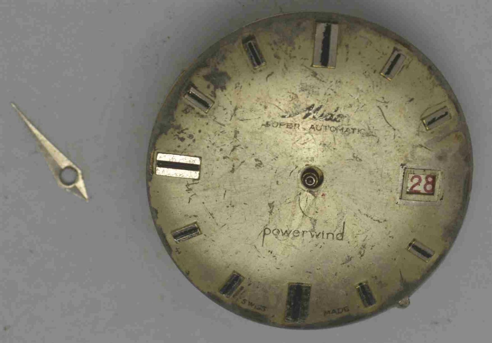 Vintage MIDO Powerwind Movement & Dial. Cal: AS1681. For Parts