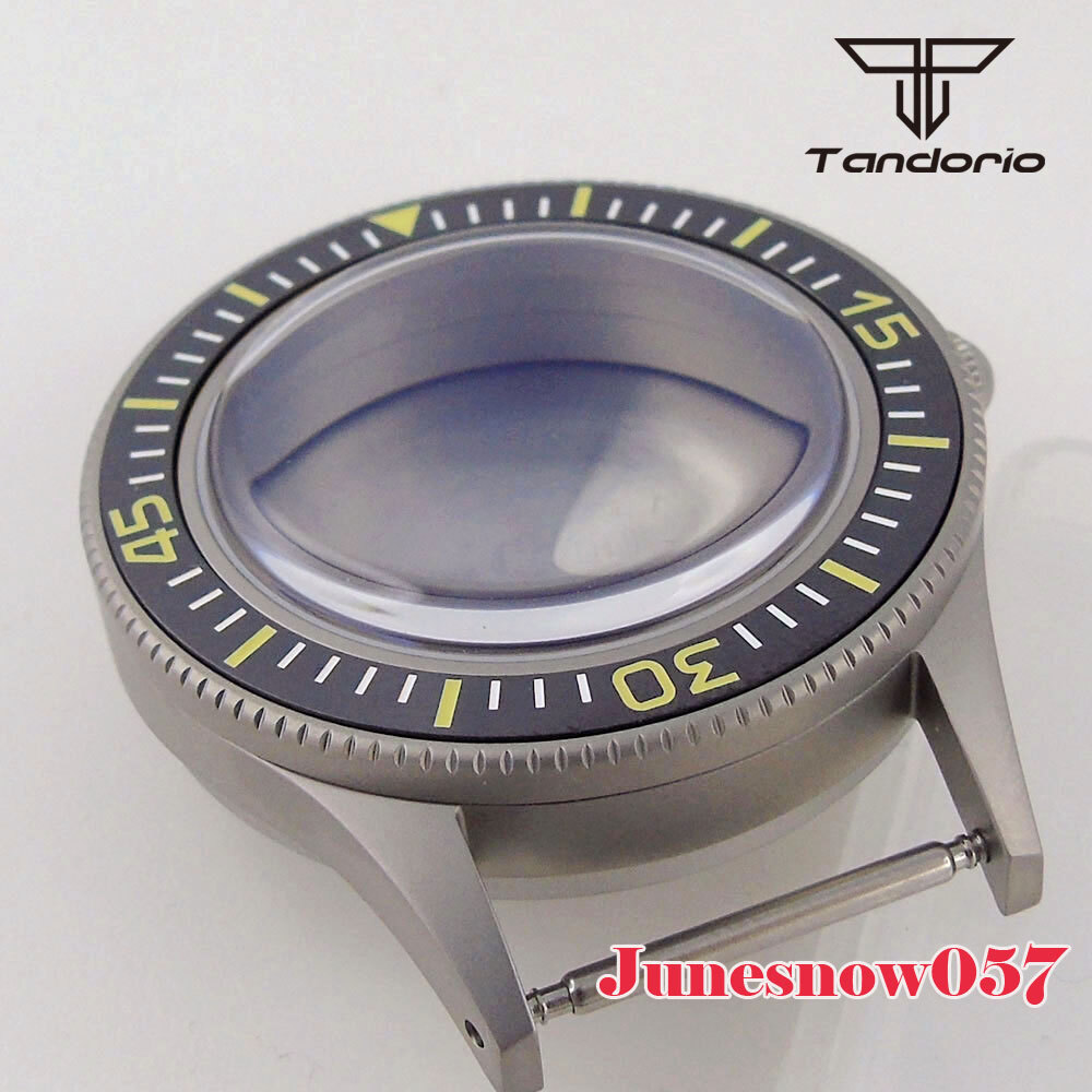 Stainless Steel Brushed 40MM Watch Case Super Lume Bezel Fit NH35A NH36A ETA2824