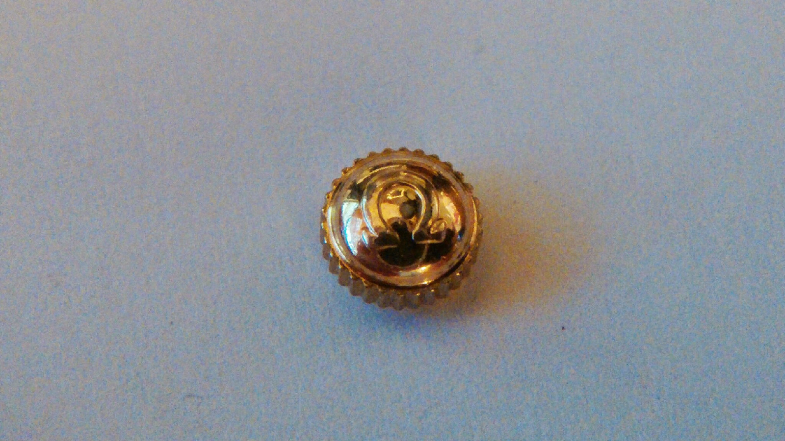 Omega crown, 42869 5.20mm, tube 2.50mm, Tap 10. YELLOW (gold-filled)