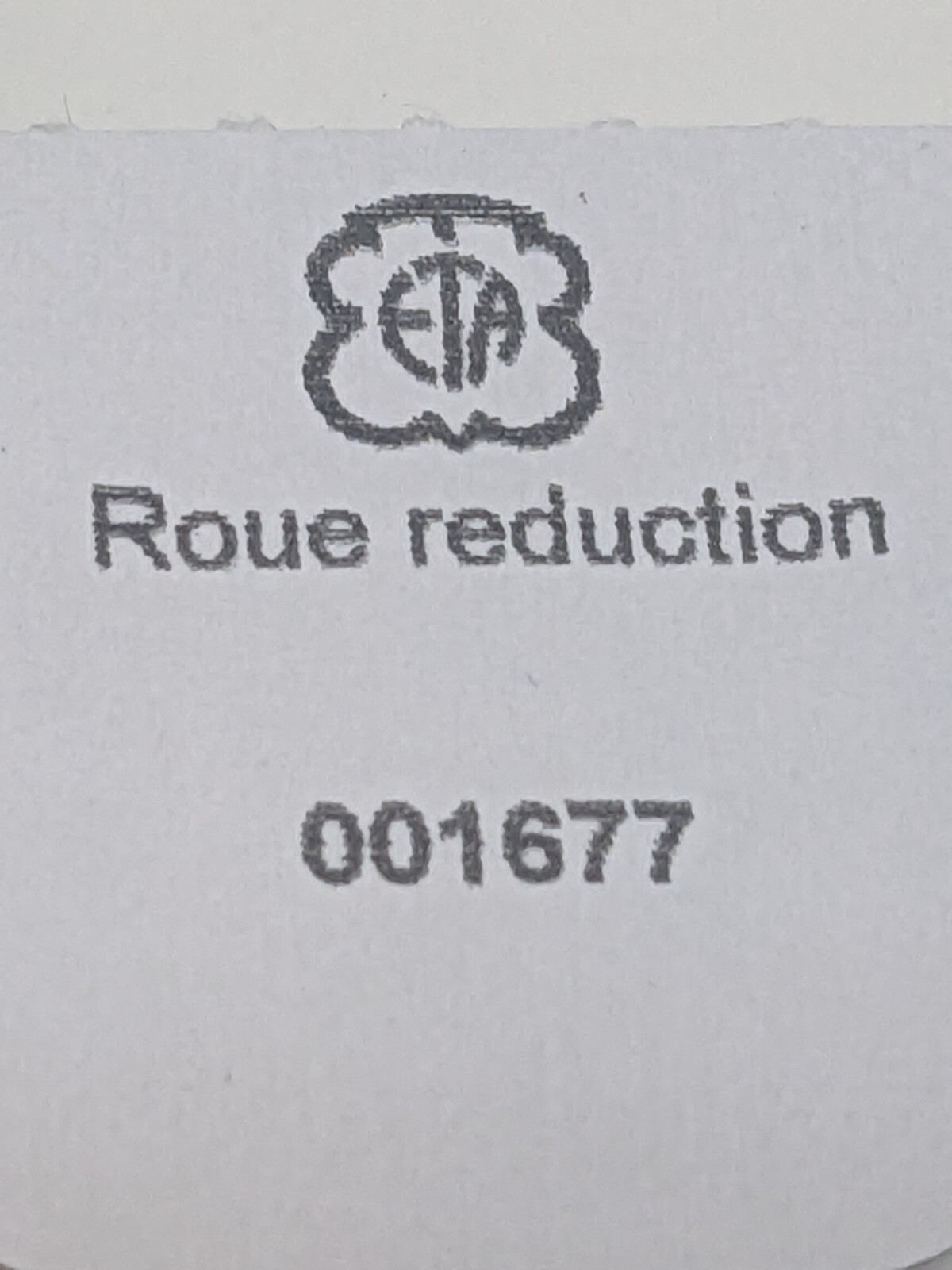 Eta 2890 2892-2 2892 A2 Reduction Wheel part 1481 Swiss made x 1 piece